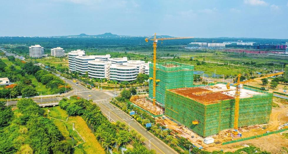 空中俯瞰 海口美安生态科技新城海兴物联网新能源基地探秘